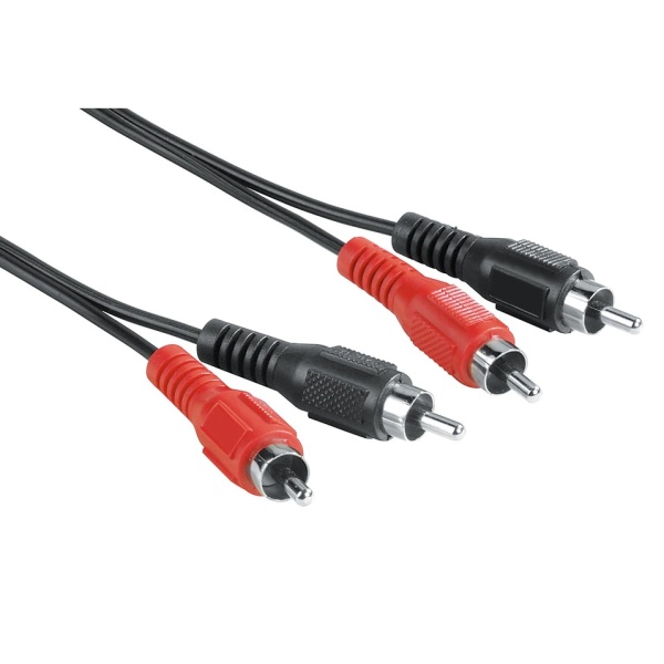 Cablu Audio Hama 2 RCA - 2 RCA 2,5M Negru 205086 43500321